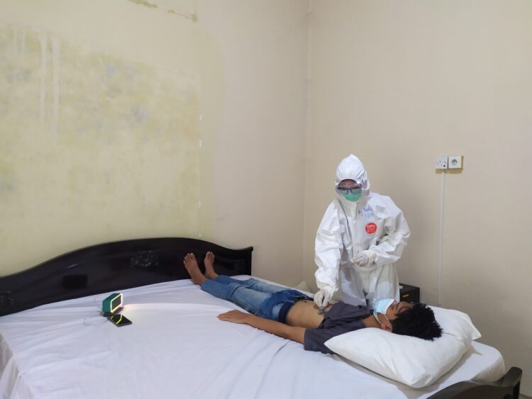 Coroscope untuk pemetiksaan detak jantung secara nirkabel. (gentaandalas/Dok.Pribadi)