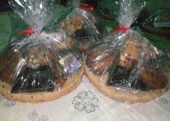 Gelamai yang dijadikan sebagai salah satu makanan ketika ada acara adat di Sumatra Barat. (Genta Andalas/Dok.Pribadi)