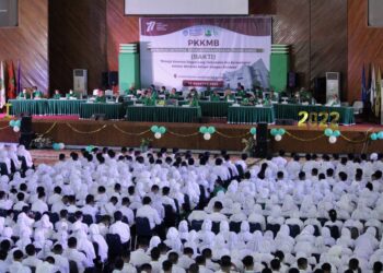 Kegiatan Bakti Unand 2022 di Auditorium Universitas Andalas, Senin (15/8/2022). (Genta Andalas/M. Rivaldo)