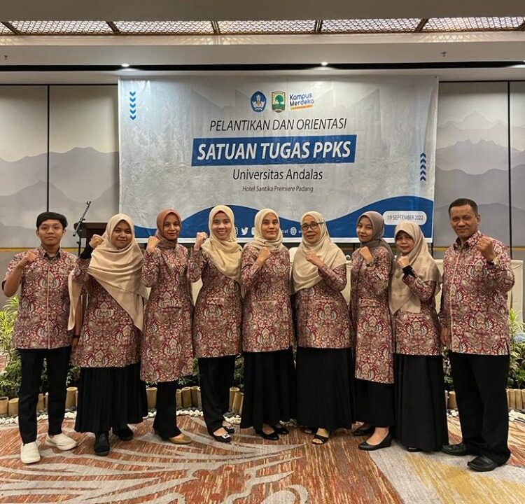Pelantikan dan orientasi Satgas PPKS Unand. (Dok. Pribadi)