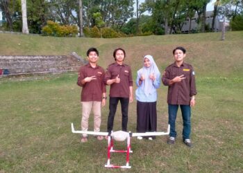 Minang Drone untuk mengidentifikasi kerusakan pada daerah rawan bencana. (Genta Andalas/Dok. Pribadi)