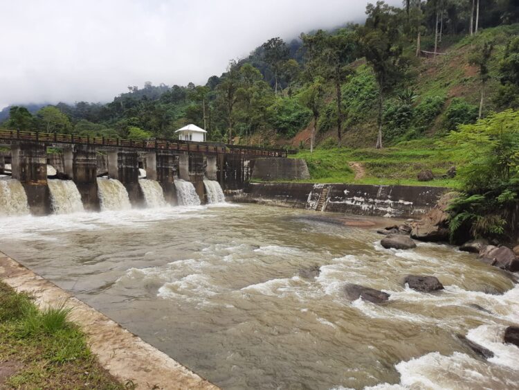 Bendungan Unand, lokasi kejadian satu orang mahasiswa Unand tenggelam, Minggu (2/10/2022) (Genta Andalas/Aisyah Lutfi)