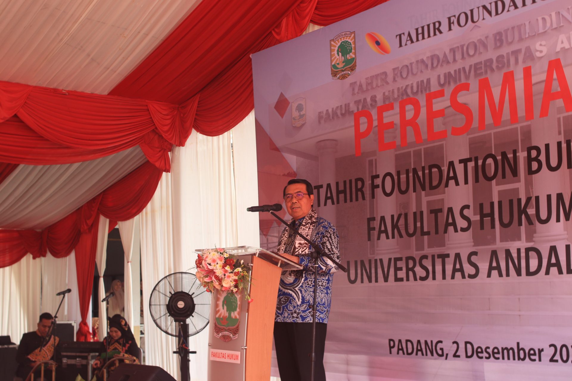 Potret Peresmian Tahir Foundation Building Fakultas Hukum Universitas 