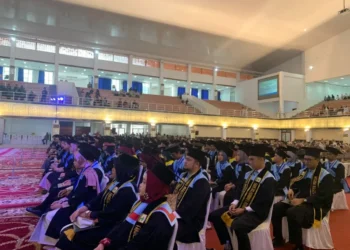 Suasana Wisuda III UNAND 2025 yang diikuti 1.411 lulusan dari berbagai jenjang pendidikan, Sabtu (5/7/2025) (Genta Andalas/ Oktavia Ramadhani)