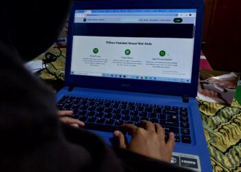 Tampilan Website Dana Sosial UNAND, Rabu (17/9/2025) (Genta Andalas/Zahra Nurul Aulia)