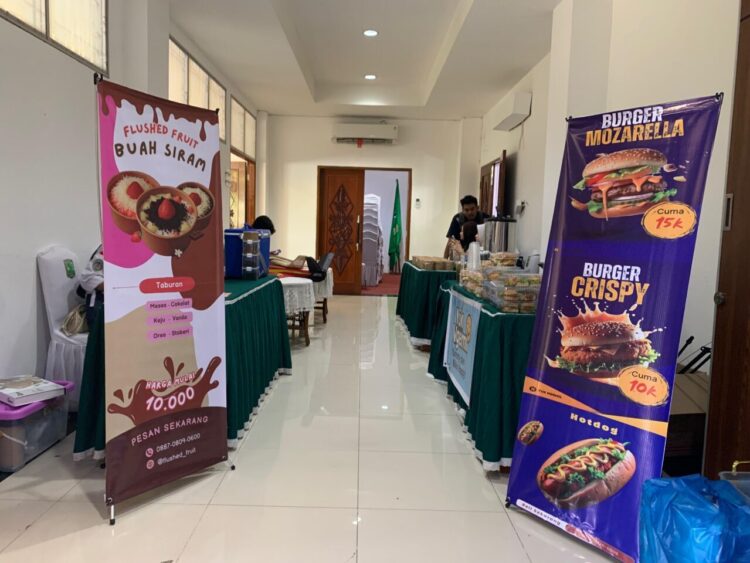 Potret suasana Market Day yang diselenggarakan oleh HIPMI PT Universitas Andalas di Convention Hall pada Kamis (13/11/2025)