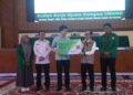 Pelepasan mahasiswa KKN Reguler Periode I Tahun 2026 Universitas Andalas bersama mahasiswa KKN Kebencanaan Universitas Bengkulu di Auditorium Universitas Andalas, pada Rabu (24/12/2025). Kegiatan ini dihadiri pimpinan UNAND, mahasiswa peserta KKN, serta perwakilan mitra. (Genta Andalas/ Alizah Fitri Sudira)
