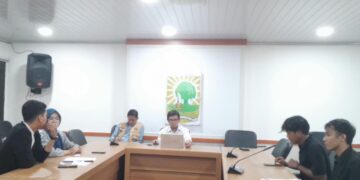 Audiensi terkait dana wisuda oleh PHP Unand dan perwakilan wisudawan 1 di ruang rapat bidang 1 Universitas Andalas (9/2/2026) (Genta Andalas/Sabilla Hayatul Dhi'fa)