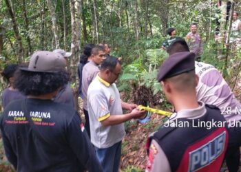 Tenaga kebersihan Fakultas Kedokteran Universitas Andalas ditemukan tewas tergantung di pohon kawasan Hutan Biologi Unand, pada Kamis (28/5/2026) (Kompas.com)