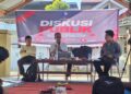 Diskusi Publik bertajuk Implikasi Hukum Putusan Praperadilan terhadap Putusan Peradilan Militer Andrie Yunus yang diselenggarakan oleh PBHI Sumatera Barat di Padang, Senin (22/6/2026) (Genta Andalas/Syifa Alifah)