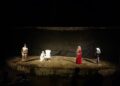 Pementasan drama Nurani oleh mahasiswa Program Studi Sastra Indonesia angkatan 2024 dalam Festival dan Seminar Teater Indonesia di FIB UNAND, Rabu (1/7/2026) (Genta Andalas/Zulaizah)